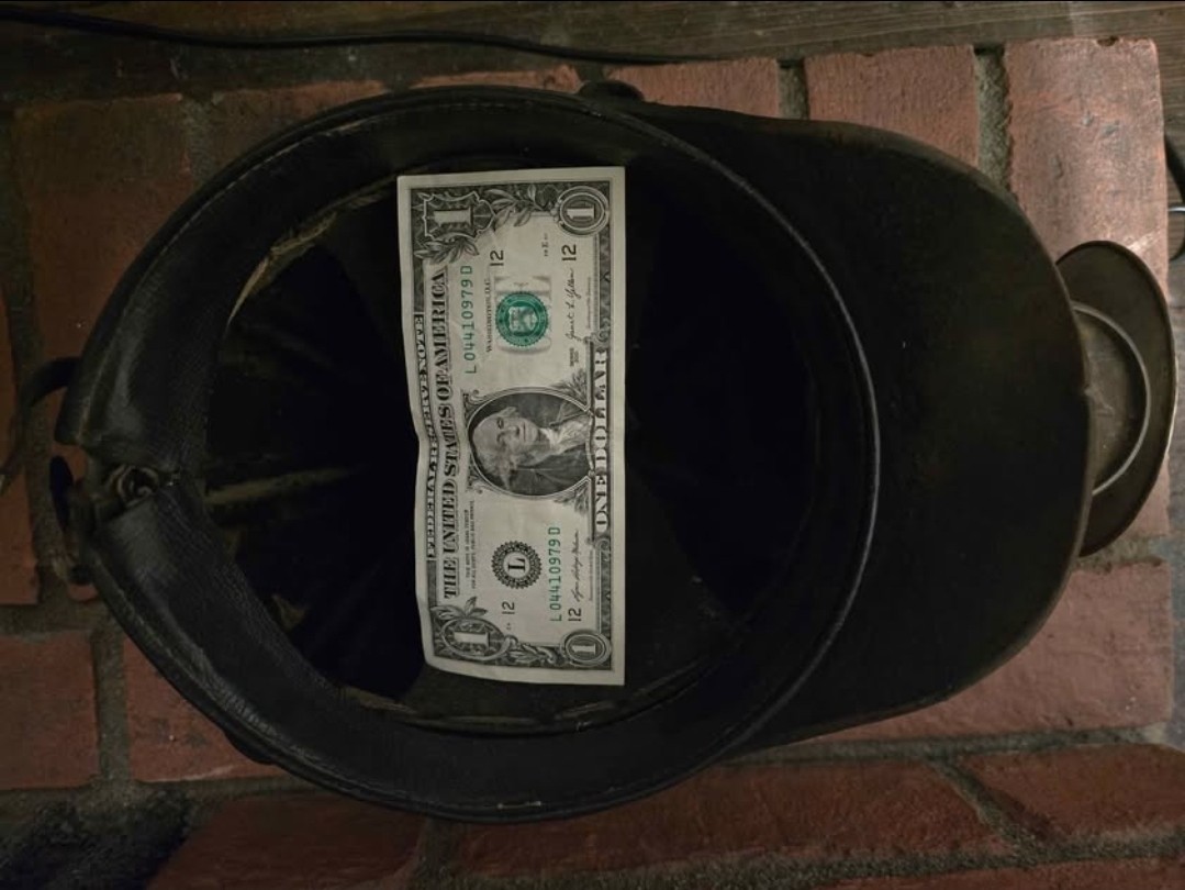 1920s-1930s Antique Historic Child-Labor Coal Miner's helmet! VERY RARE!!!!!!