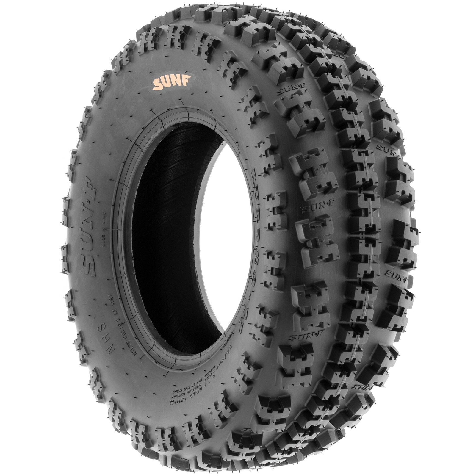 Set of 4, 21x7-10 & 20x10-9 Replacement ATV All Trail 6 Ply Tires A027 by SunF
