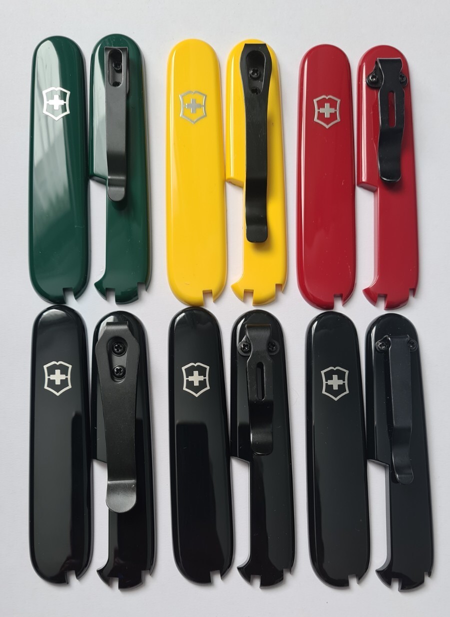 New Victorinox 91mm Scales with clip (Various Colours & Clips)