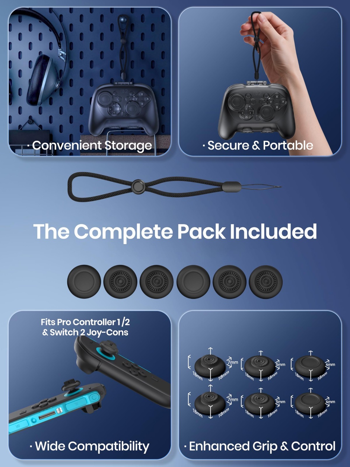 Protective Case for Nintendo Switch 2 Pro Controller Hard Carrying Case Travel