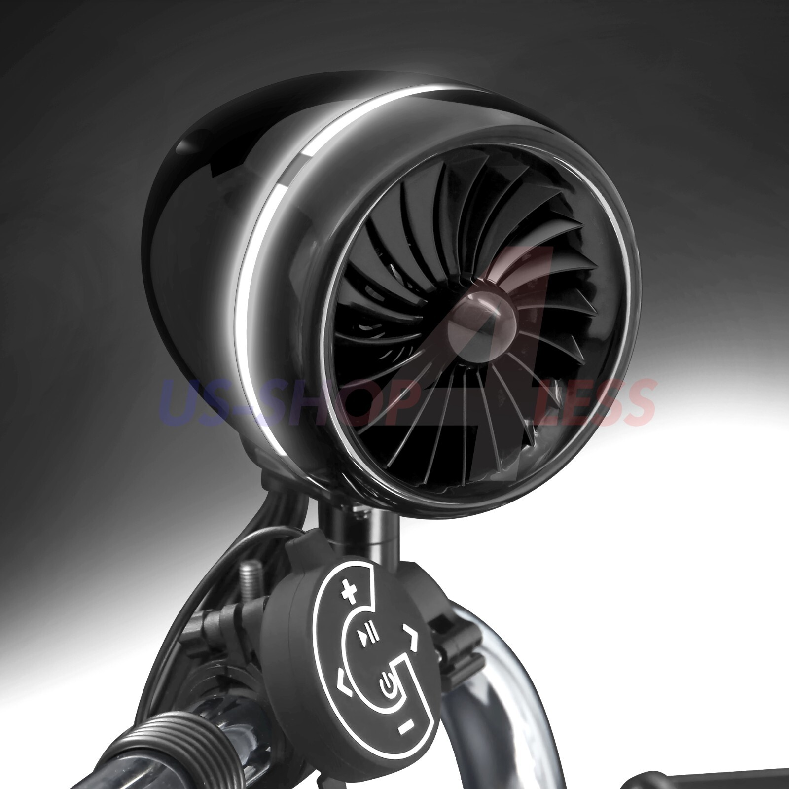 Waterproof Bluetooth Motorcycle Stereo LED Speakers Amp Audio System Harley USB