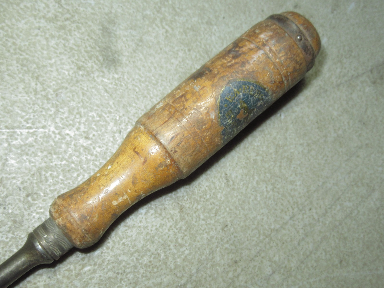 vintage E A Berg Eskilstuna 1/8'' chisel HTF size good user tool to restore