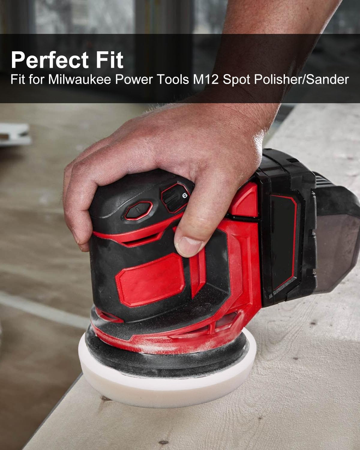 Buffing Polishing Pads Kit Fit for Milwaukee Electric Tools M12 Spot Polisher/Sa