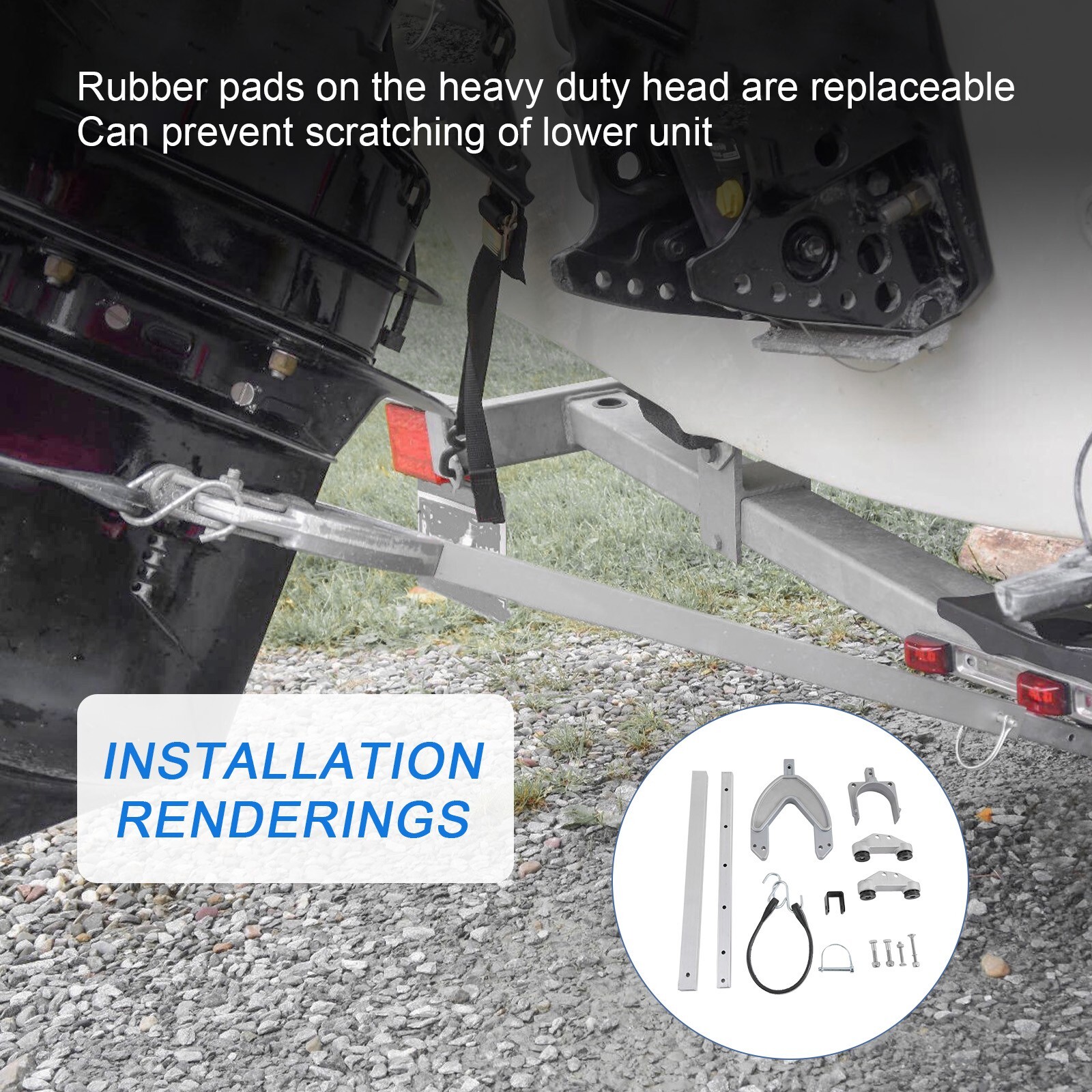 Attwood Adjustable Heavy-Duty Transom Saver - 24"-36" SP-4000-ADJ-RB