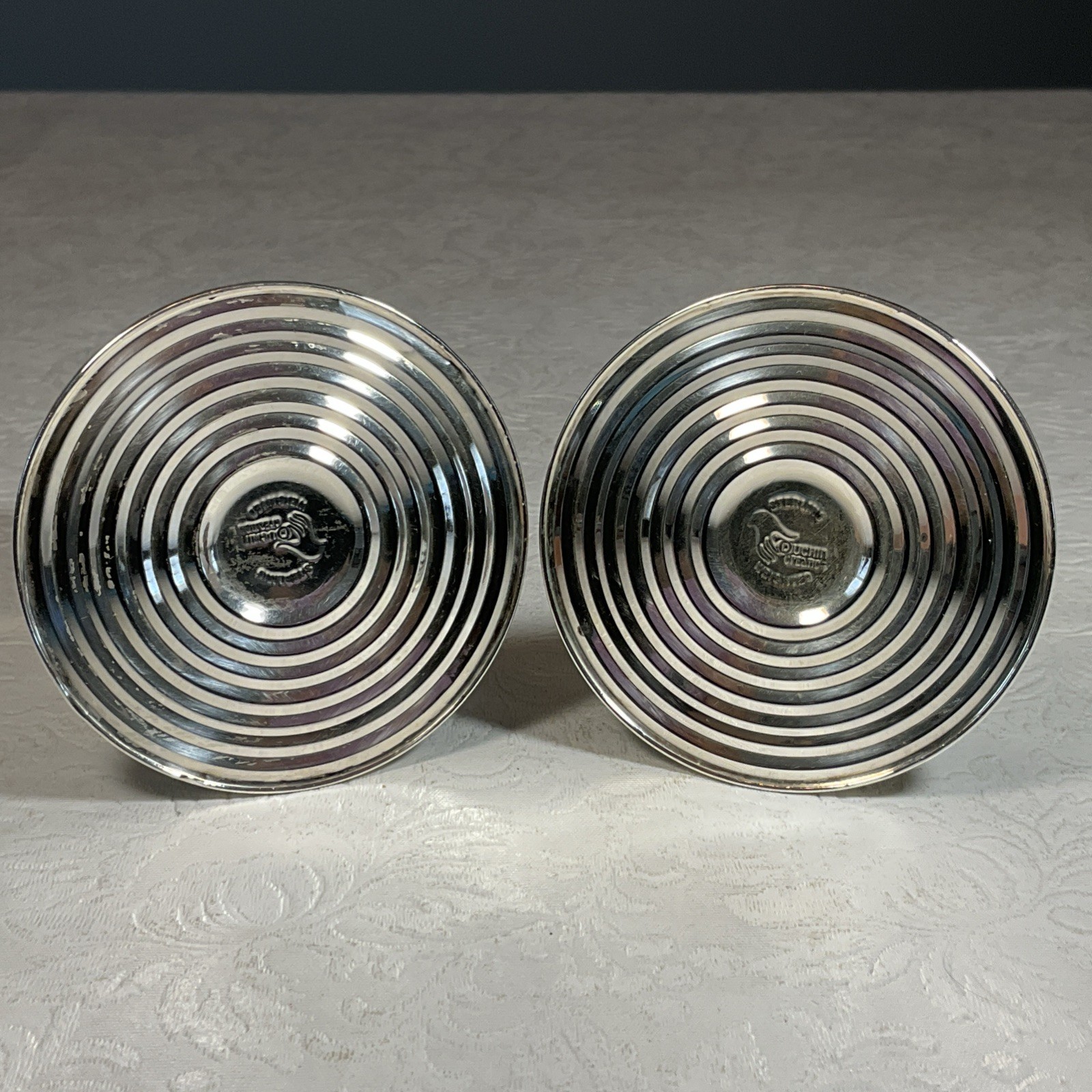 Sterling Silver Weighted Candlestick Candle Holders Lot Of 4 Duchin & Crown