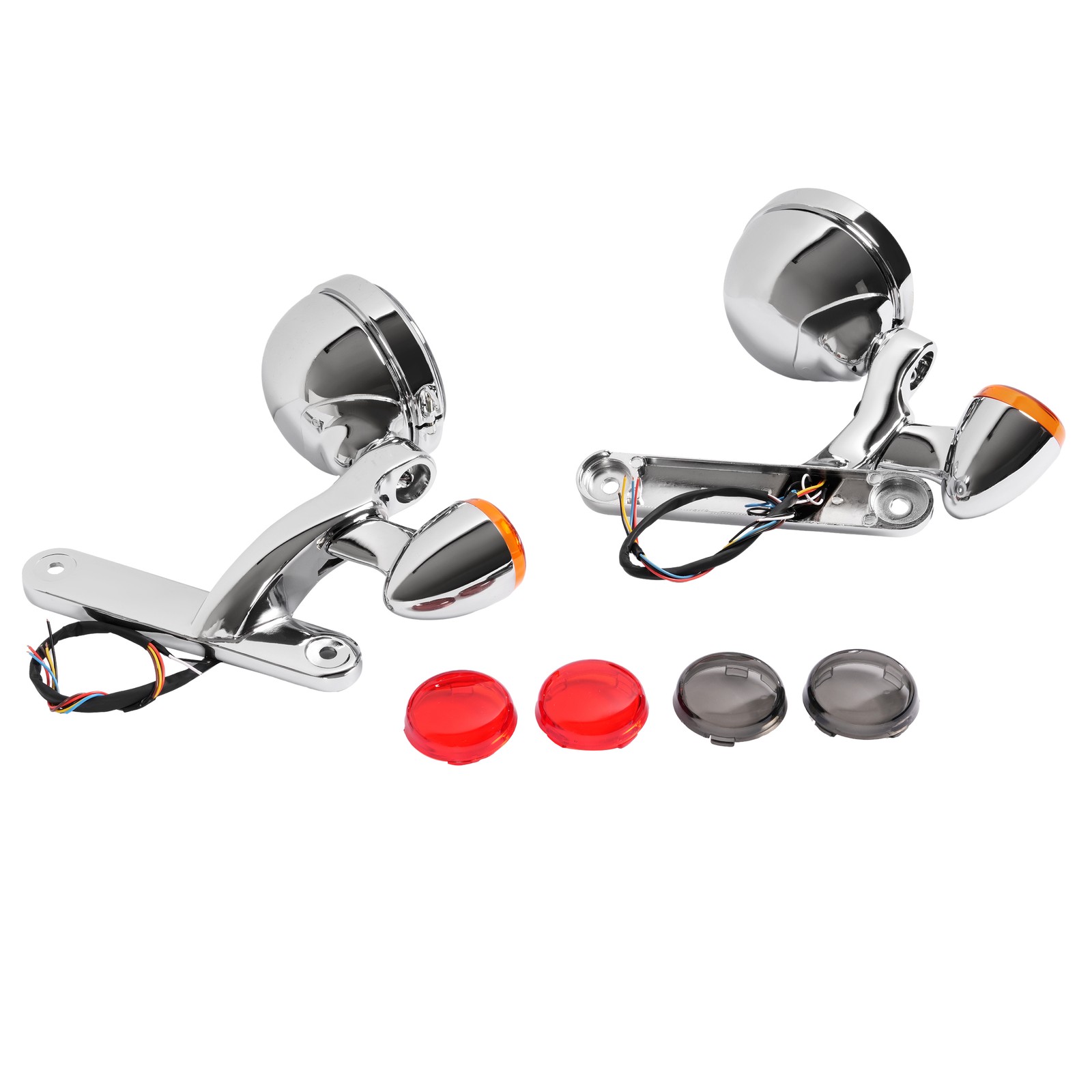 LED Fog Light Turn Signal Spot Bracket For Harley Electra Street Glide FLHX FLHR