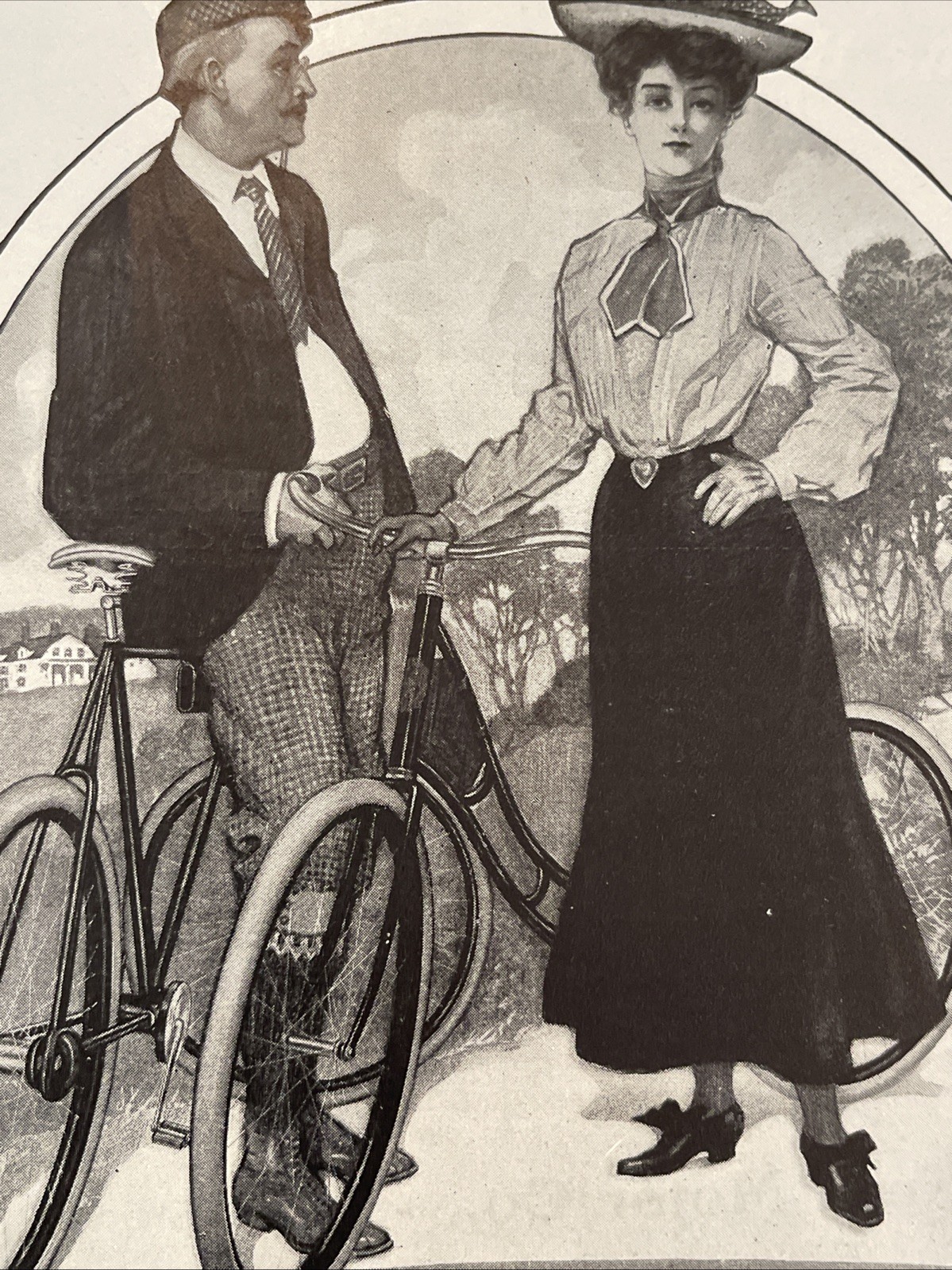 Antique Pope Manufacturing Company Bike Ad Trade Card Bicycle Tricycle Columbia