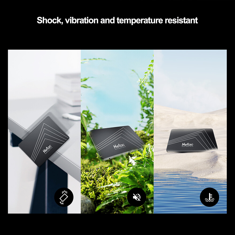 Netac 1TB 512GB 256GB Internal SSD 2.5inch SATA Solid State Drive lot PC Laptop
