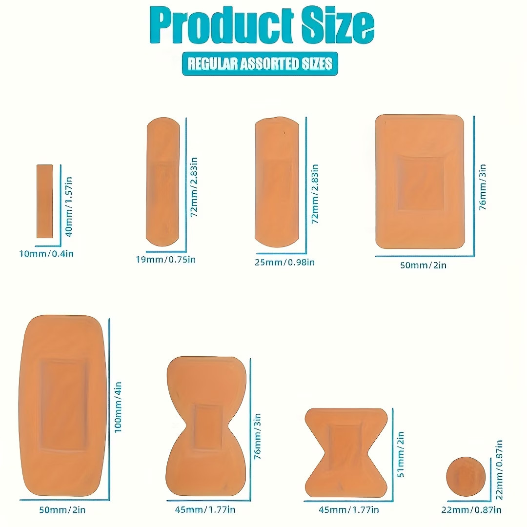 160 PCS Assorted Adhesive Bandages Variety Pack Seal First Aid All Sizes Bands