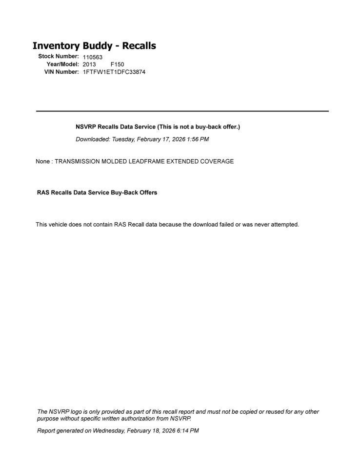 Seat Belt Front Bench 40/20/40 Passenger Fits 09-14 FORD F150 PICKUP 10322506