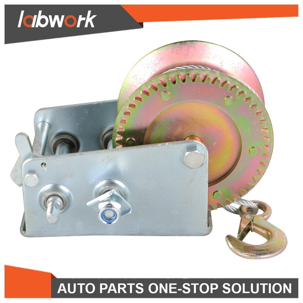 Labwork 3500lbs Hand Winch With Cable For Trailer Winch Durable Hand Crank Winch