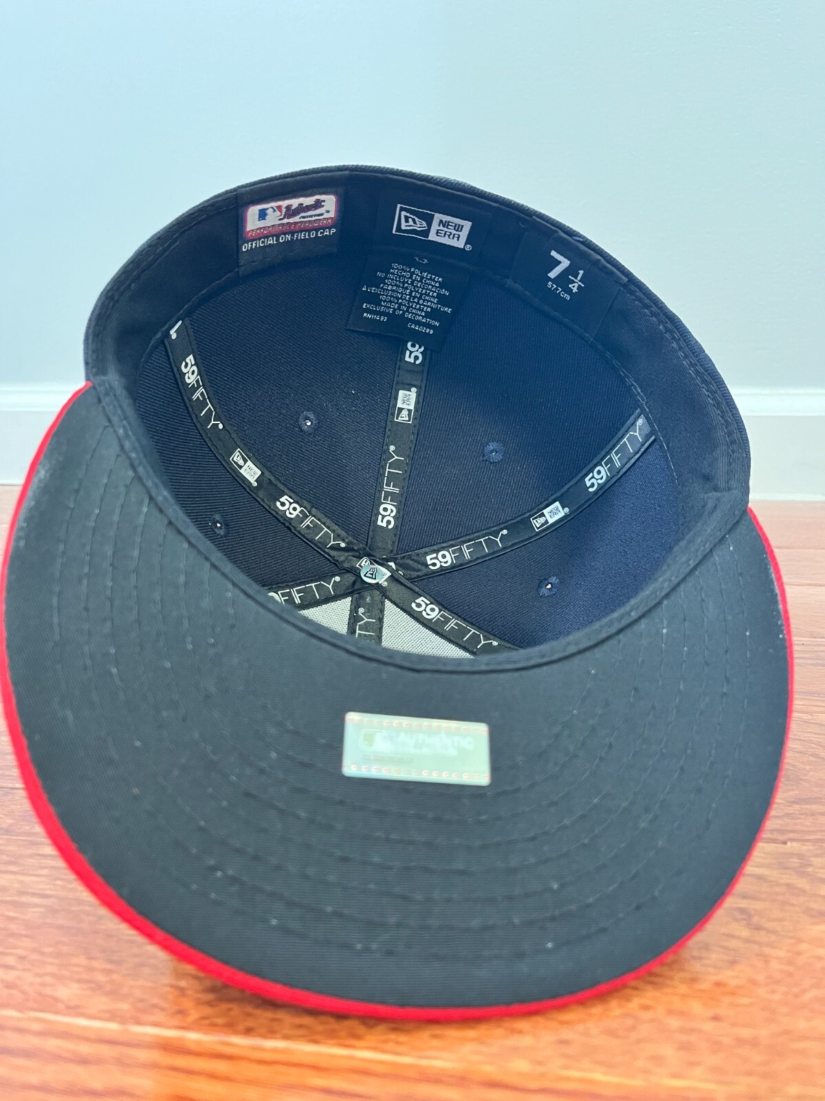 Cleveland Indians MLB Chief Wahoo Authentic on field New Era 59Fifty Hat