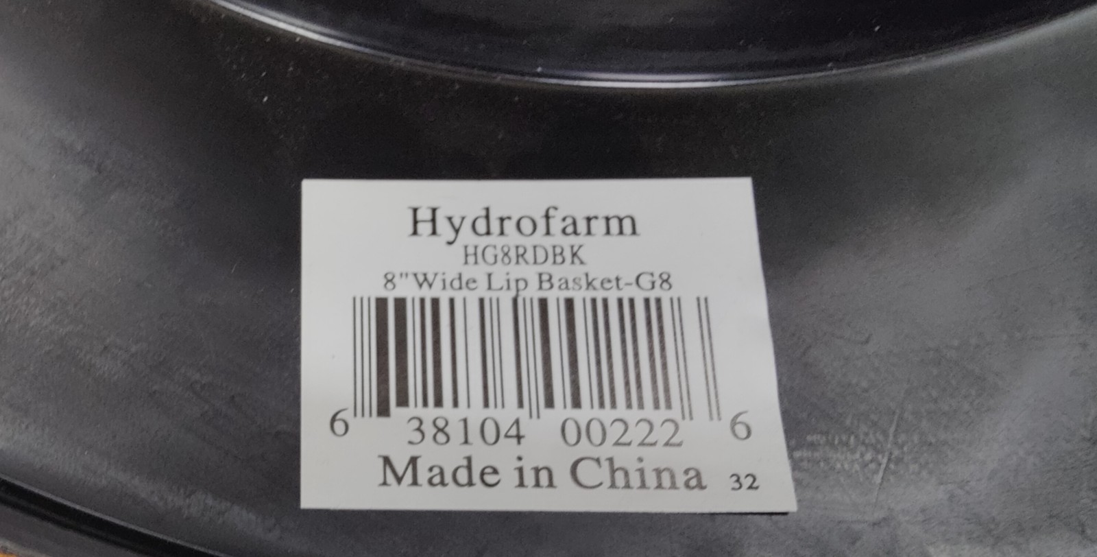 Hydrofarm 8" Wide Lip Basket. For Gardening & Hydroponics. 2-Pack. Brand New!