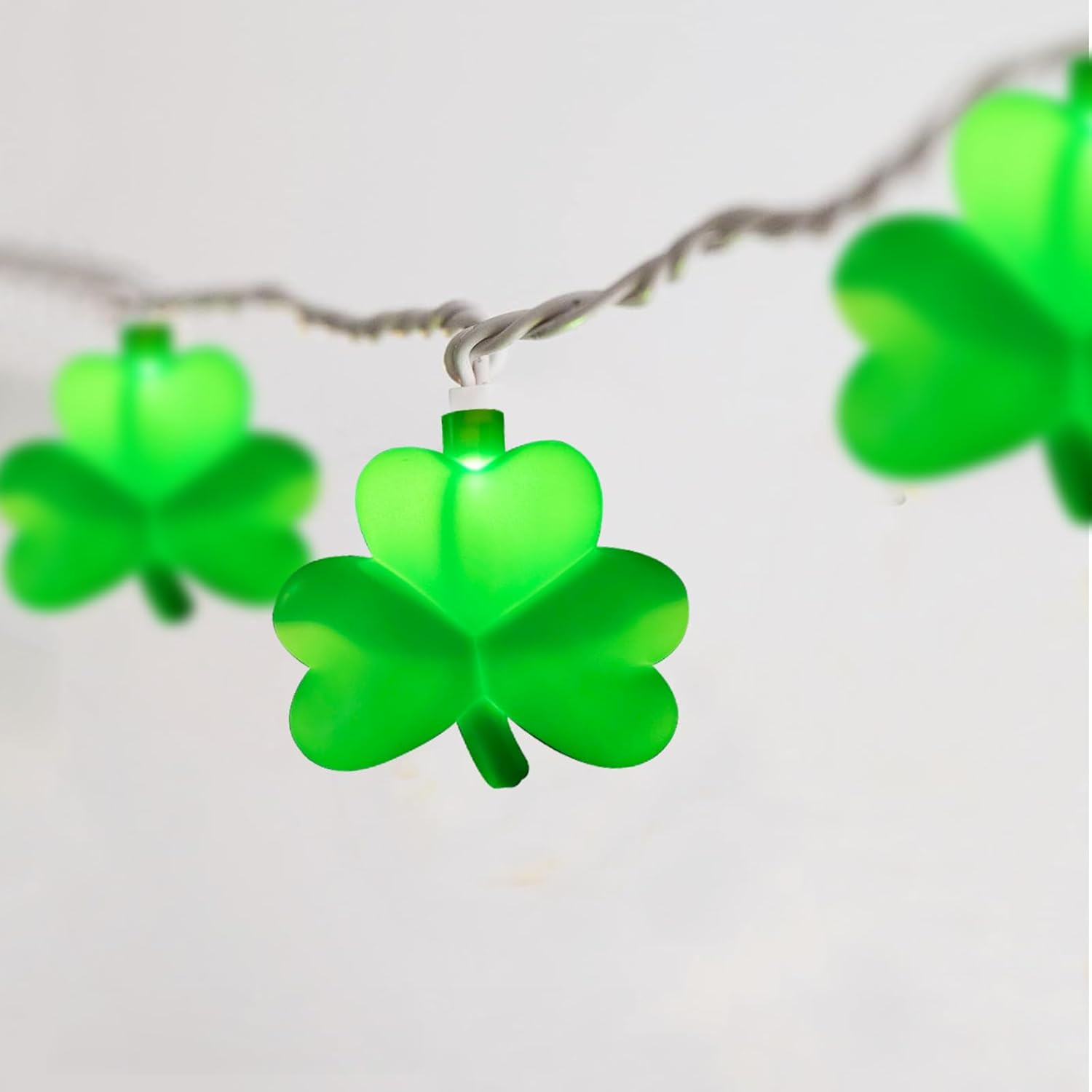 St. Patrick's Day 8.5ft Waterproof Shamrock LED Lights for Outdoor Decor