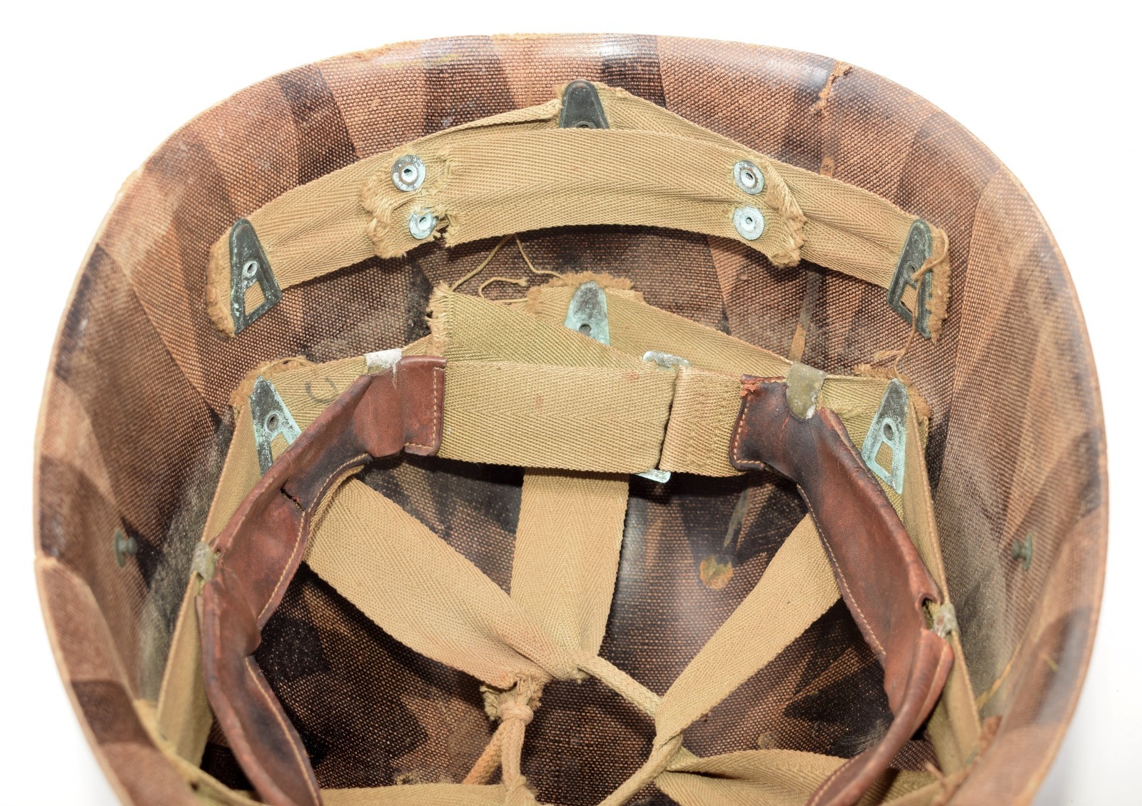 Original WWII US Military CAPAC M1 Helmet Liner w/ Sweatband, Nape Strap