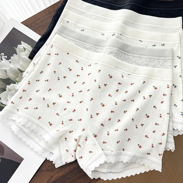 5 Pack Lot Sexy Womens Boyshorts Underwear Boxer Shorts Panties Cotton Lingeries