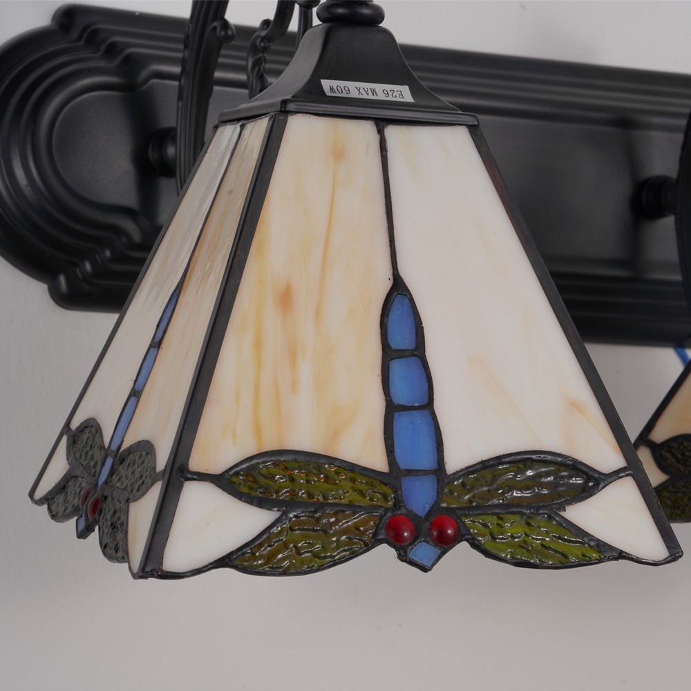 Vintage Wall Sconces 3-Light Dragonfly Decor Over Mirror Vanity Light Fixtures