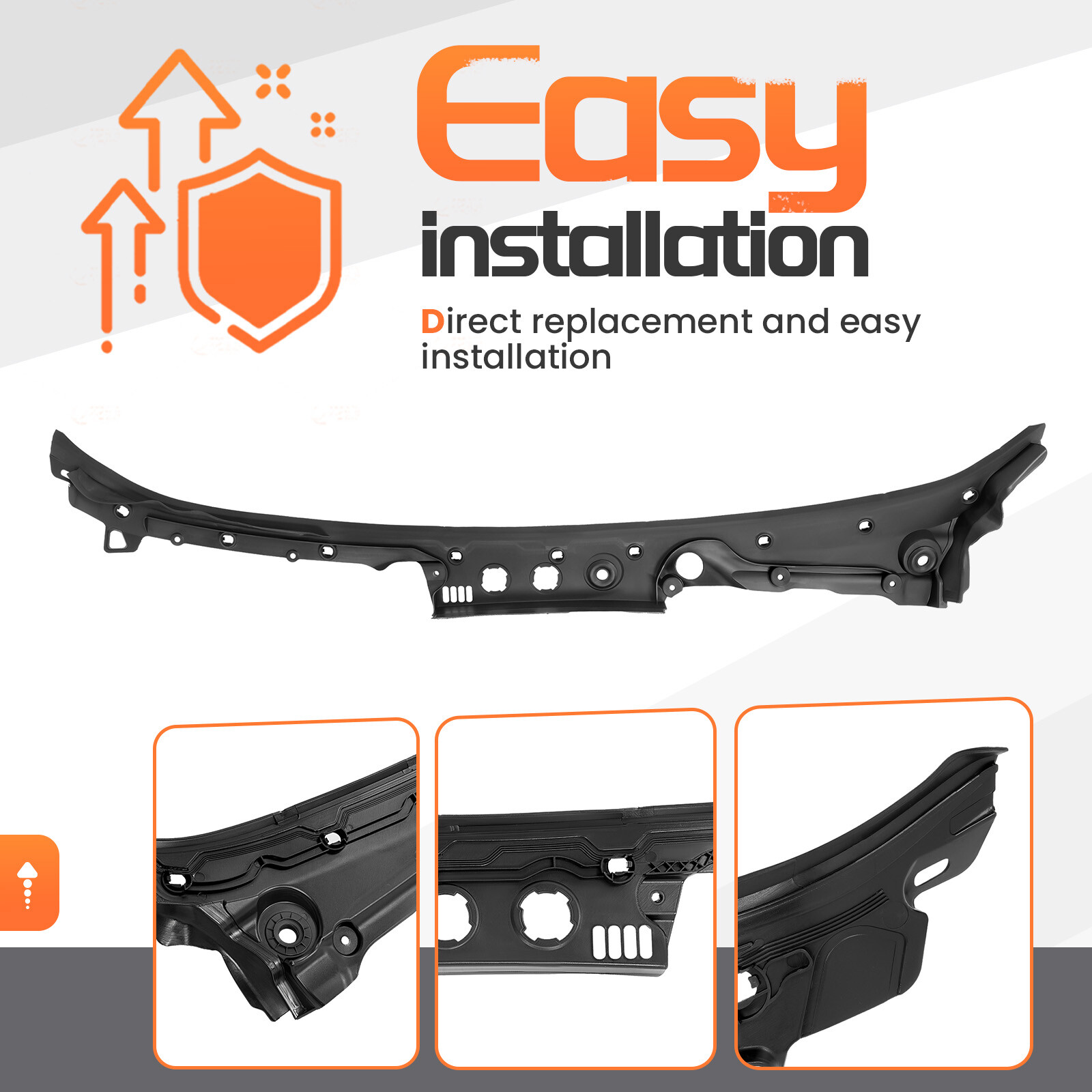 Windshield Cowl Panel Cover For 2011-2016 BMW 5Series M5 550i 528i #51717203124