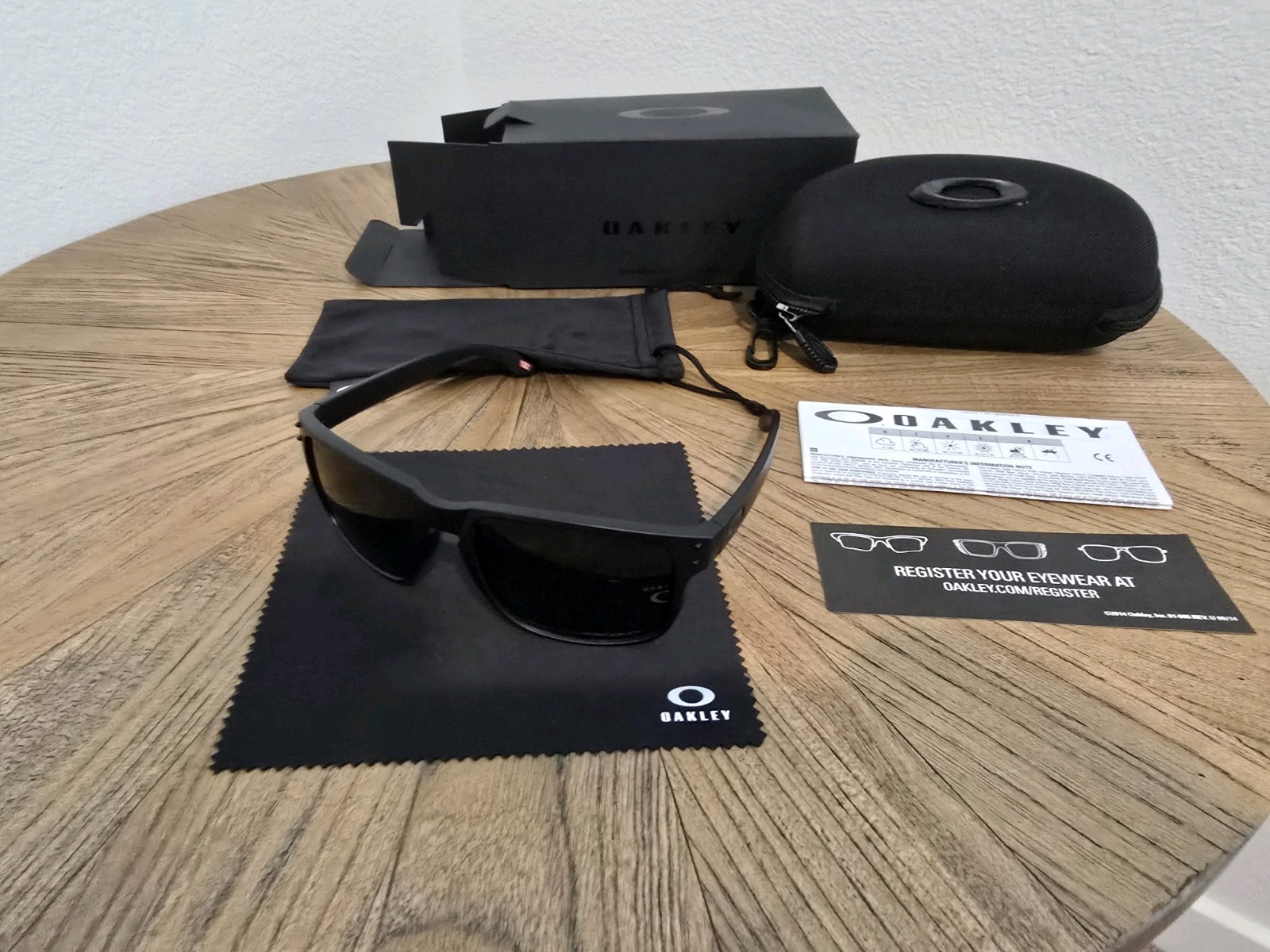 Oakley Holbrook XL Prizm P Polarized Sunglasses Black/Black Trim See Description