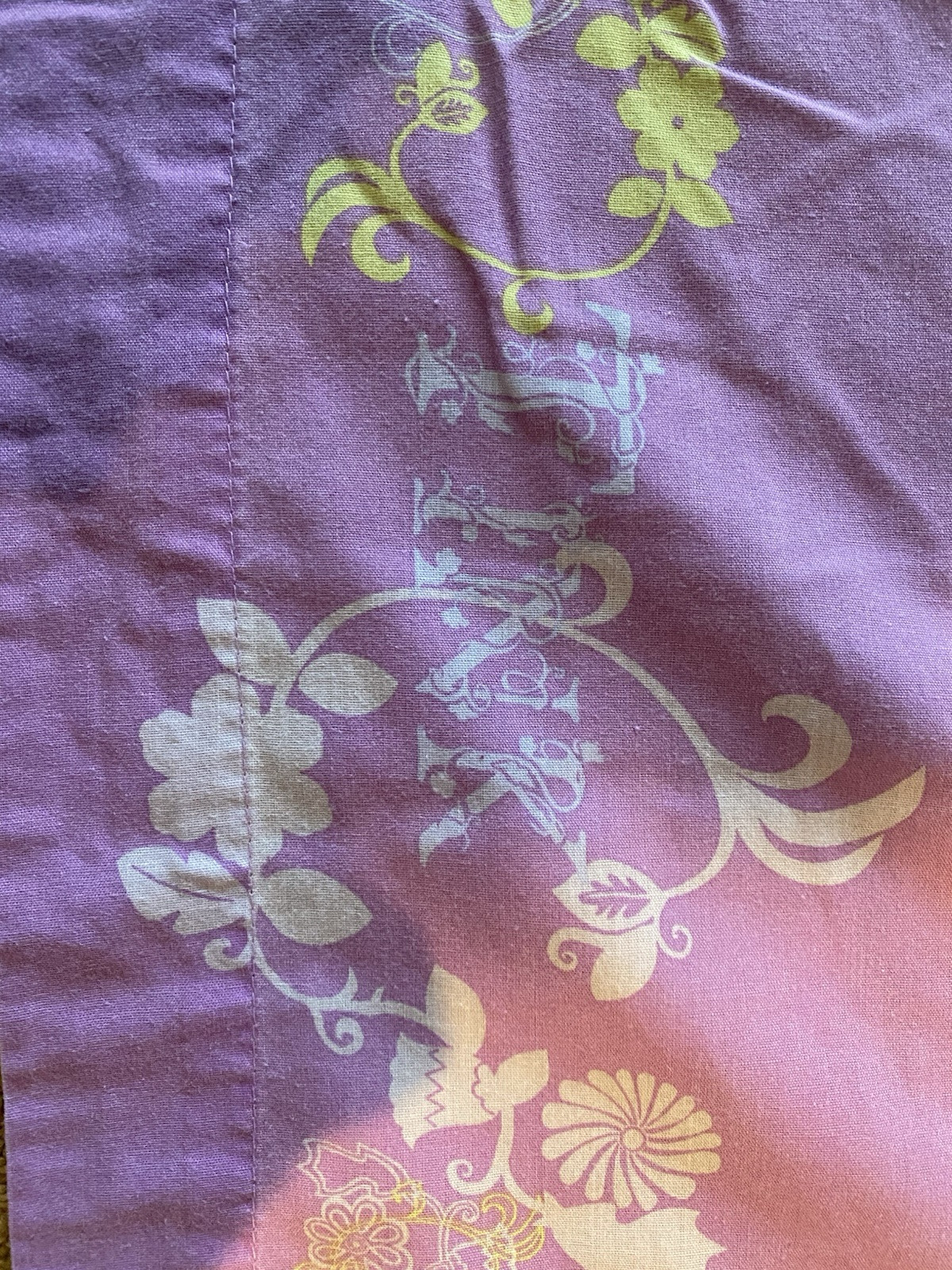 Vtg Tinker Bell Twin Sheet Set Lavender Purple Flat And Fitted With Pillowcase