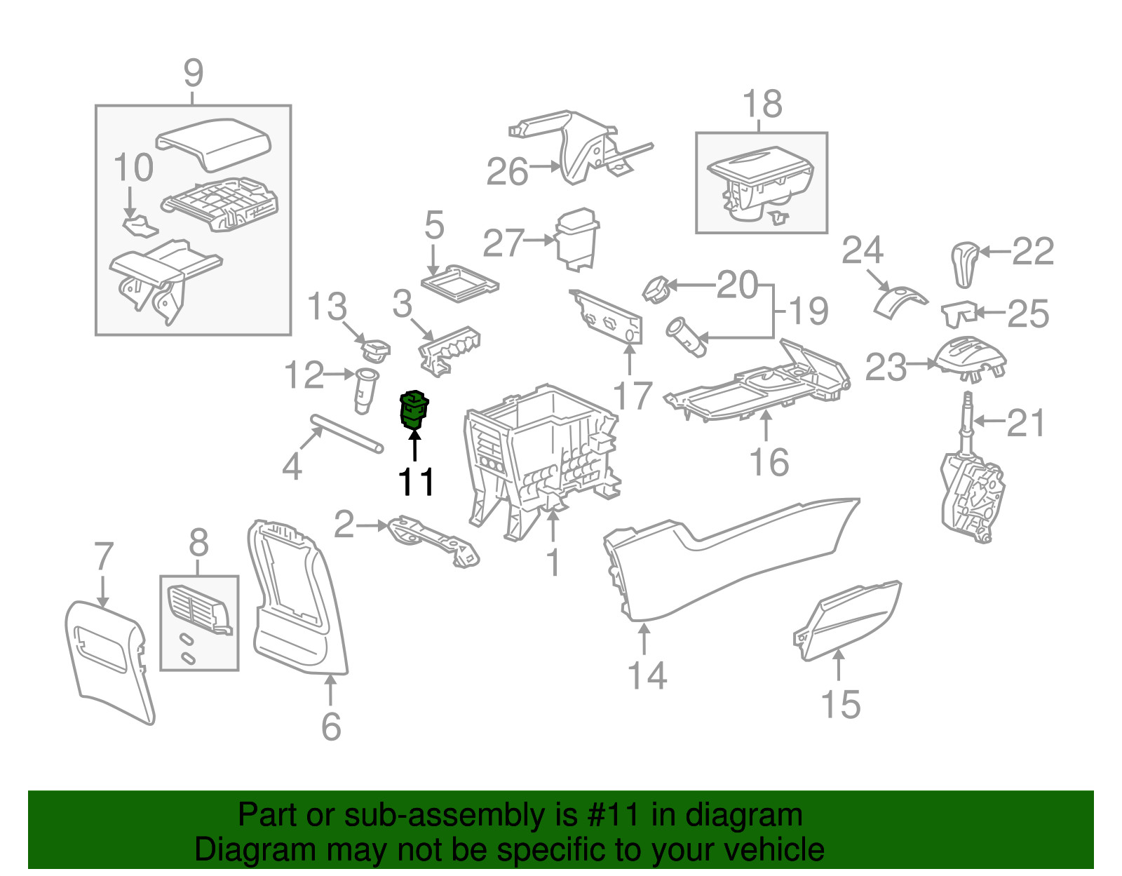 Genuine Honda Auxiliary Jack 39112-TA0-A21
