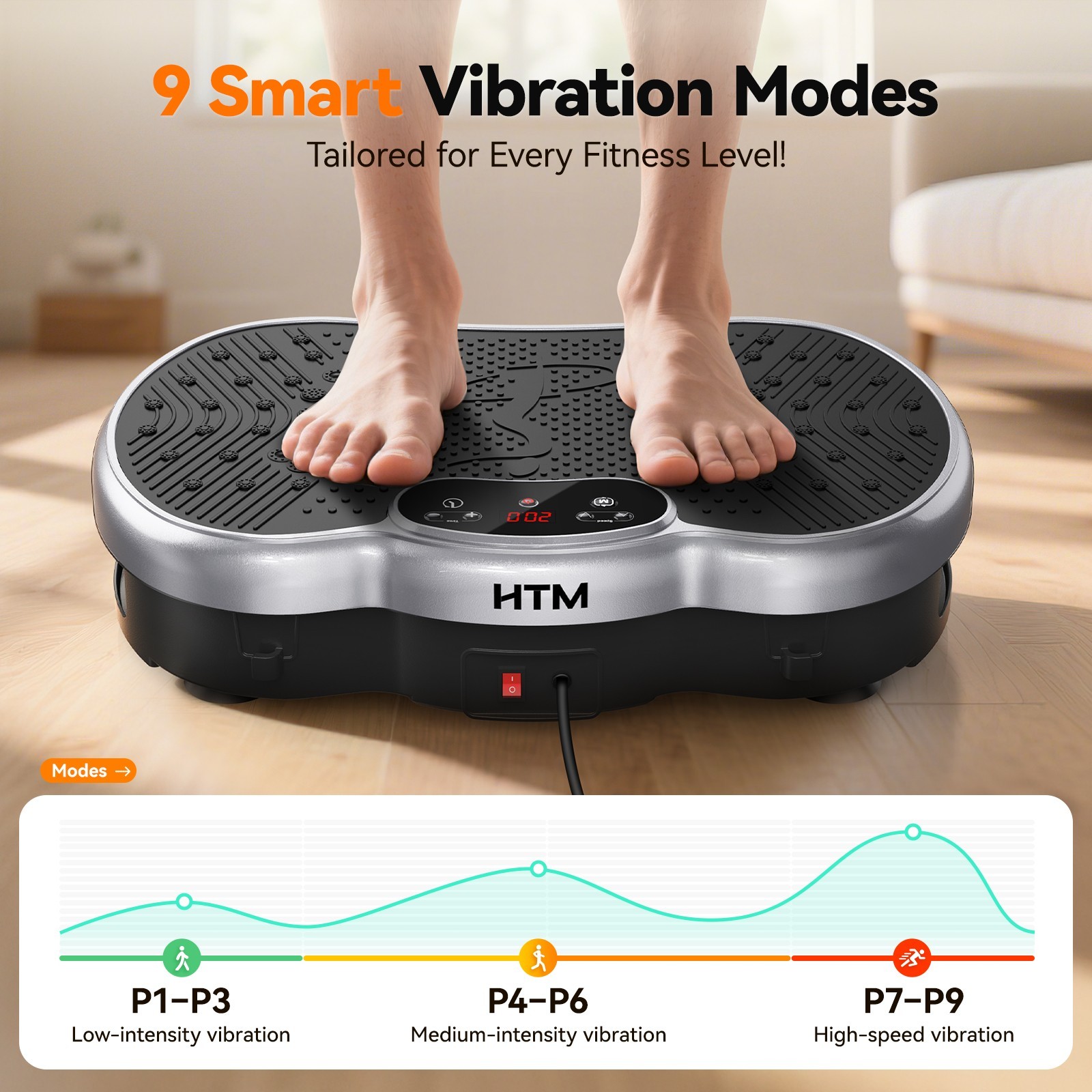 Vibration Plate Fitness Platform Exercise Machine Vibrating Shaking Full Body