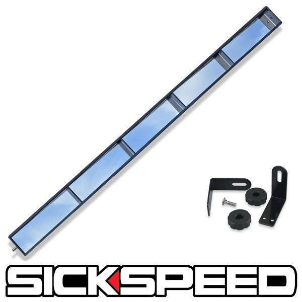 BLACK WINK STYLE 5 FIVE PANEL REAR VIEW 160 DEGREE MIRROR DESIGN VINTAGE  C