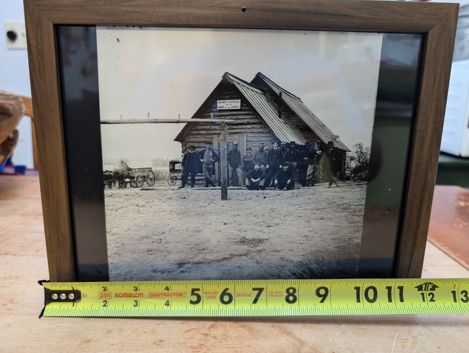 VTG Photo Adams Express For The Army Of The James Civil War Soldiers Framed