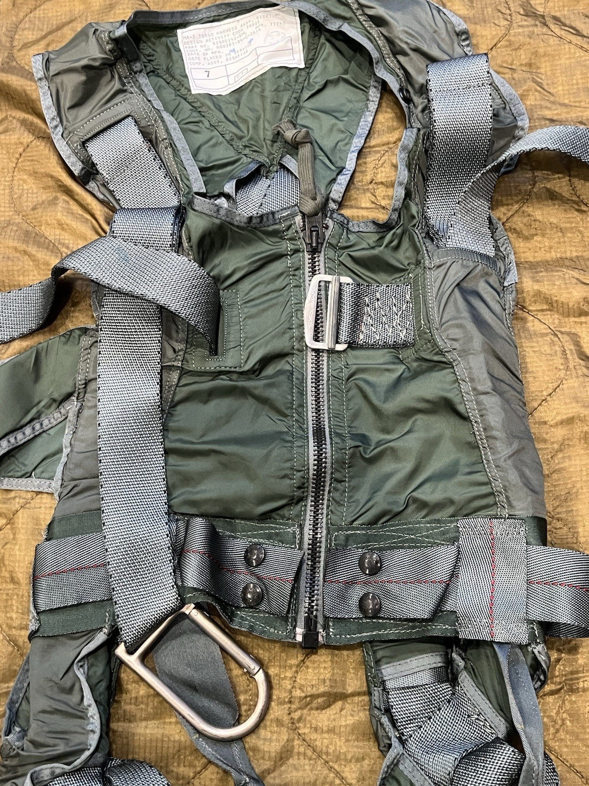 Vintage USGI Pilot’s MA-2 Torso Harness Assembly - US Navy - Post Vietnam 1980s