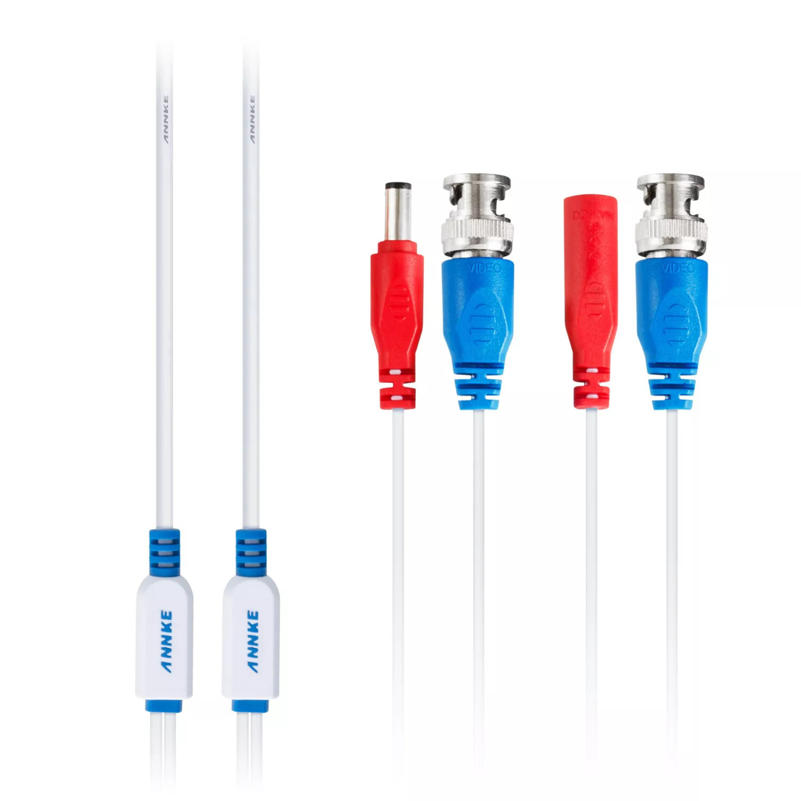 ANNKE 60FT WHITE DVR CCTV SECURITY CAMERA BNC DC RG59 SIAMESE CABLE CORD