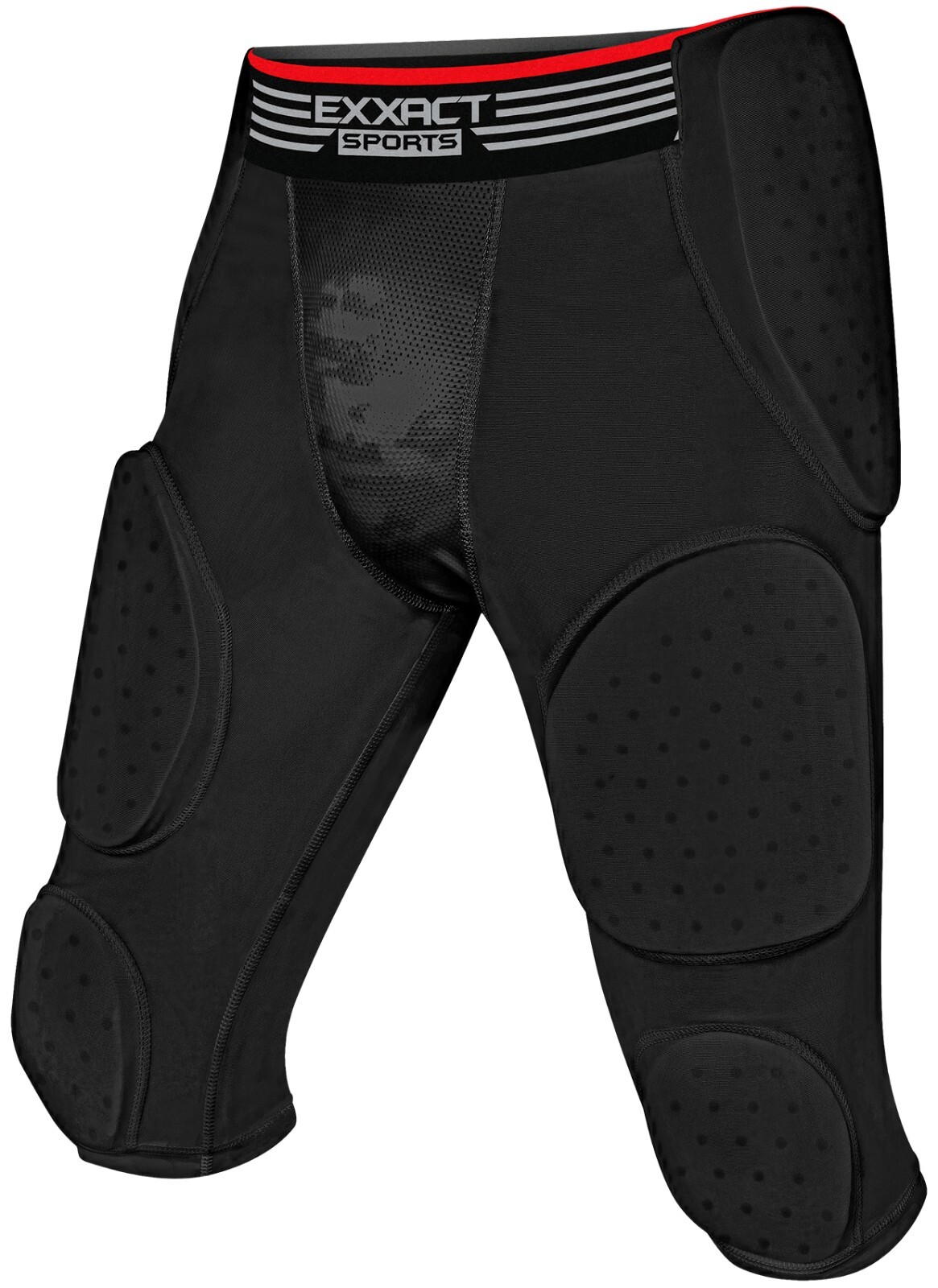 Exxact Sports Battle 7 Pad Adult Football Girdle for Men with Cup Pocket