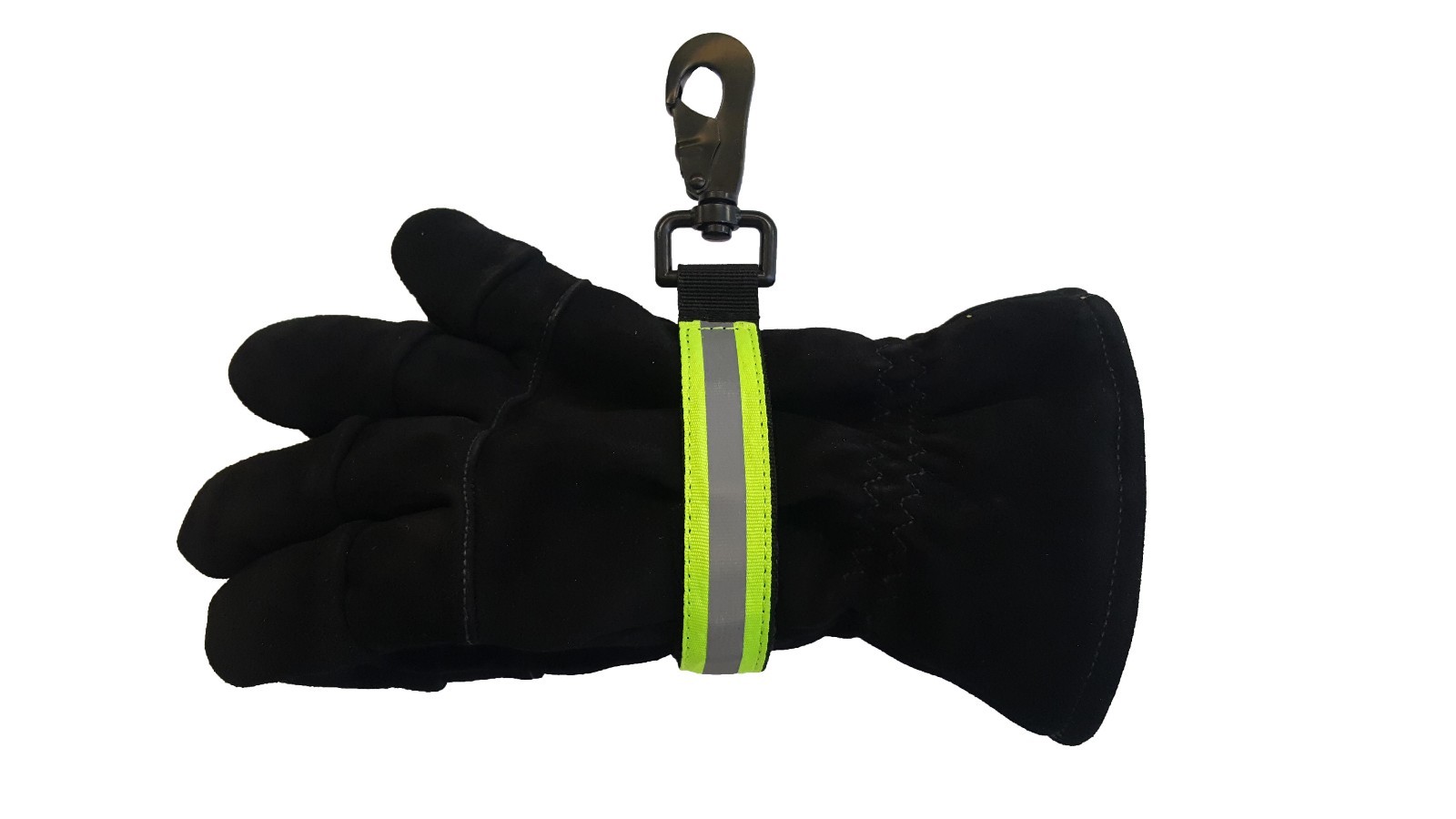 LINE2design Firefighter Glove Strap Heavy Duty Turnout Gear Reflective - Green