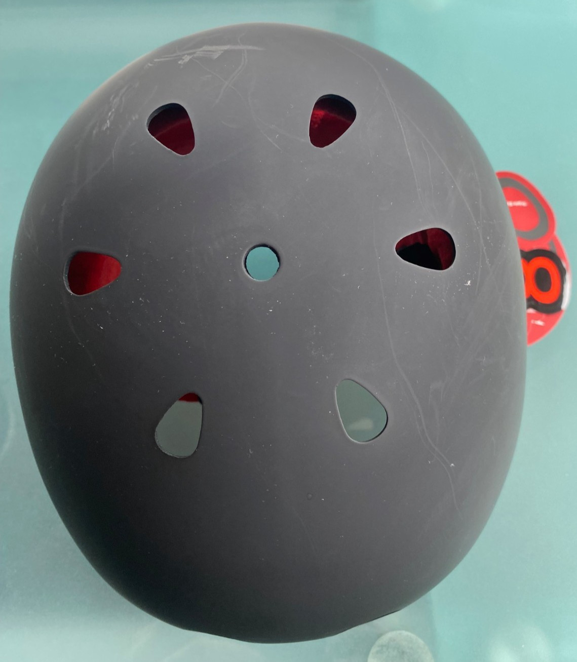 New Triple Eight, Sweatsaver Liner, Skateboarding Helmet, Black Matte/Red, Large