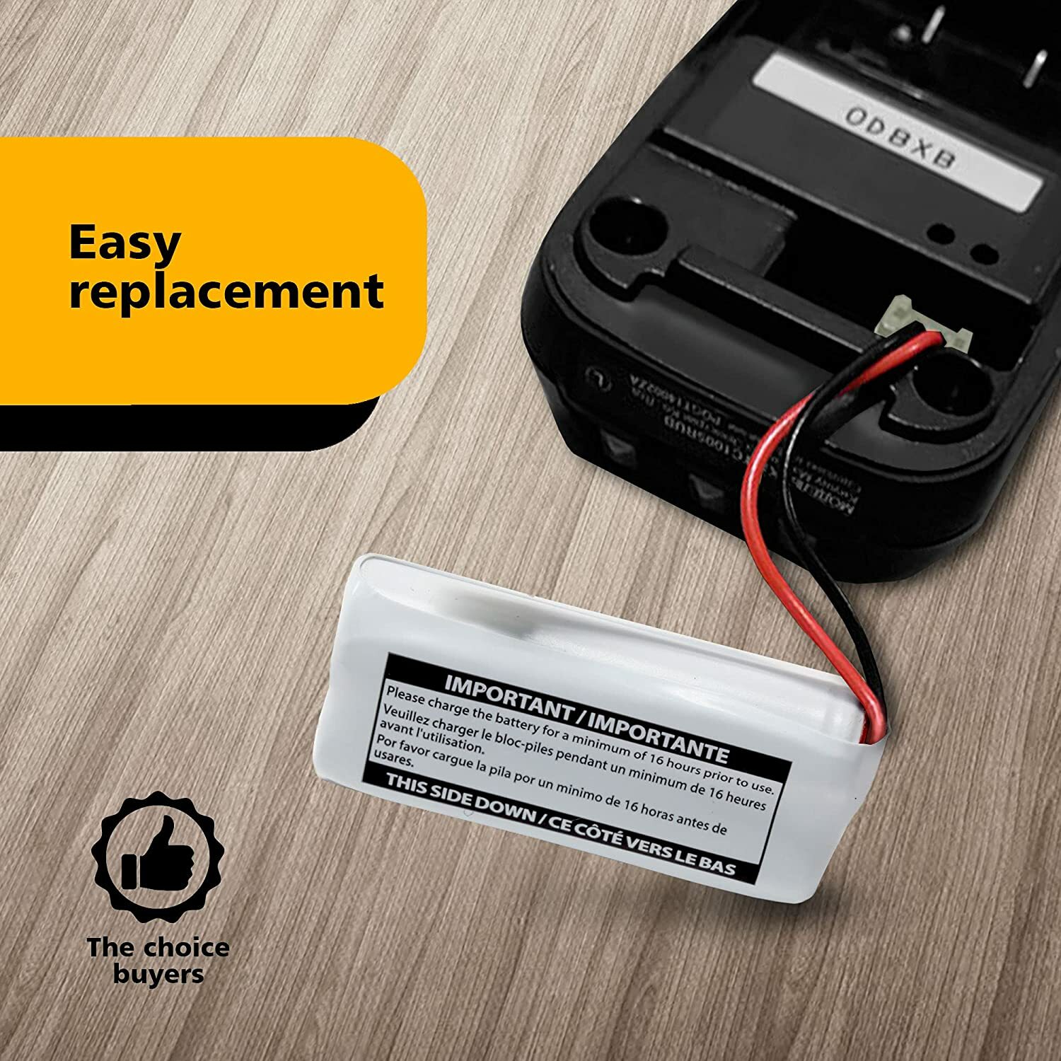 3-Pack Genuine VTech BT162342/BT262342 2.4V 300mAh Cordless Phone Battery Packs