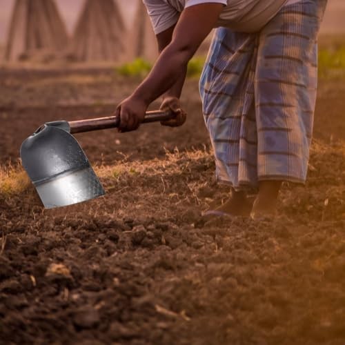 Garden Hoe Tool 7.28 Inch Heavy Duty Hand Hoe for Weeding and Soil Loosening