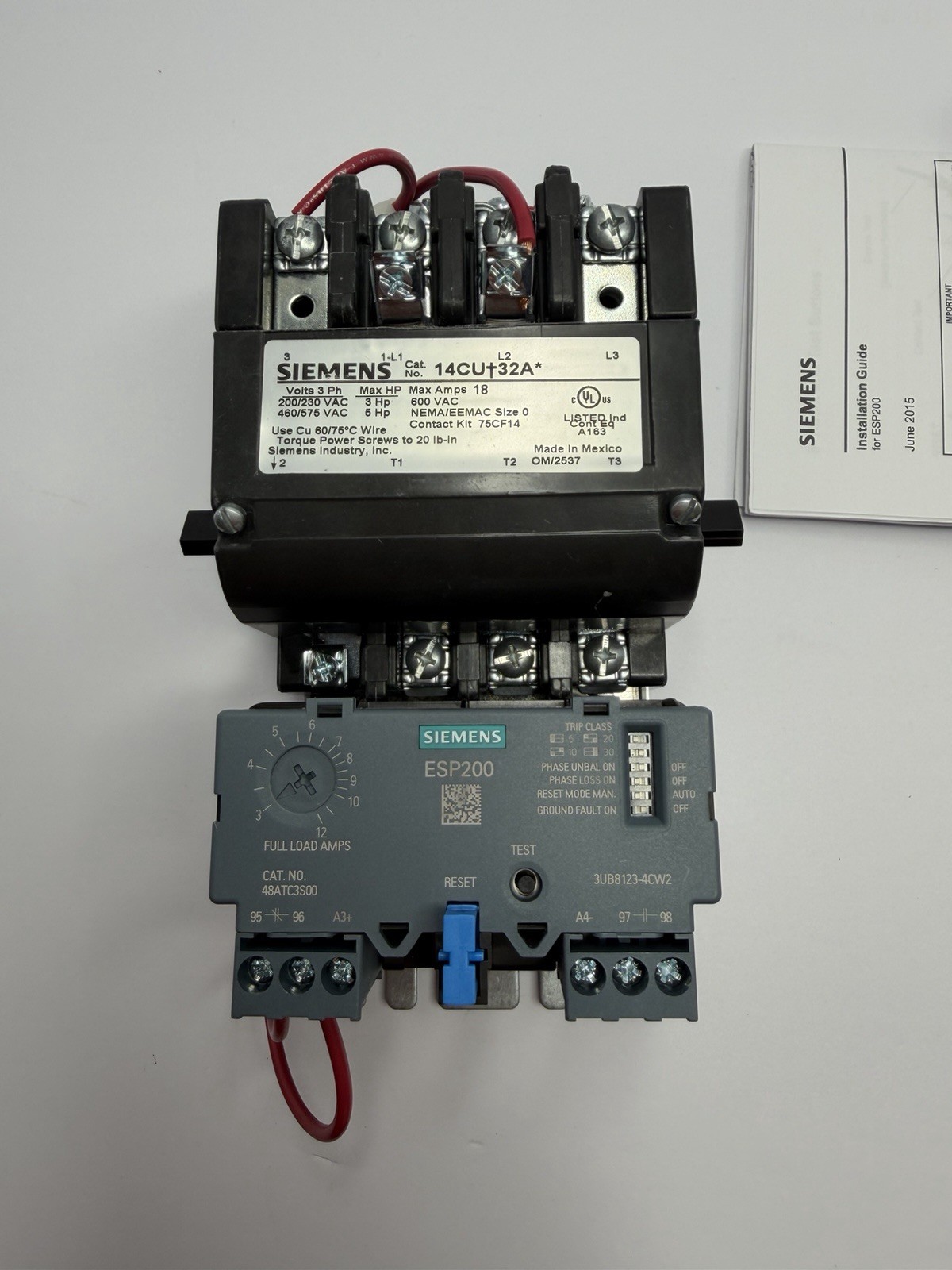 Siemens Magnetic Motor Starter - 14CUC32AA