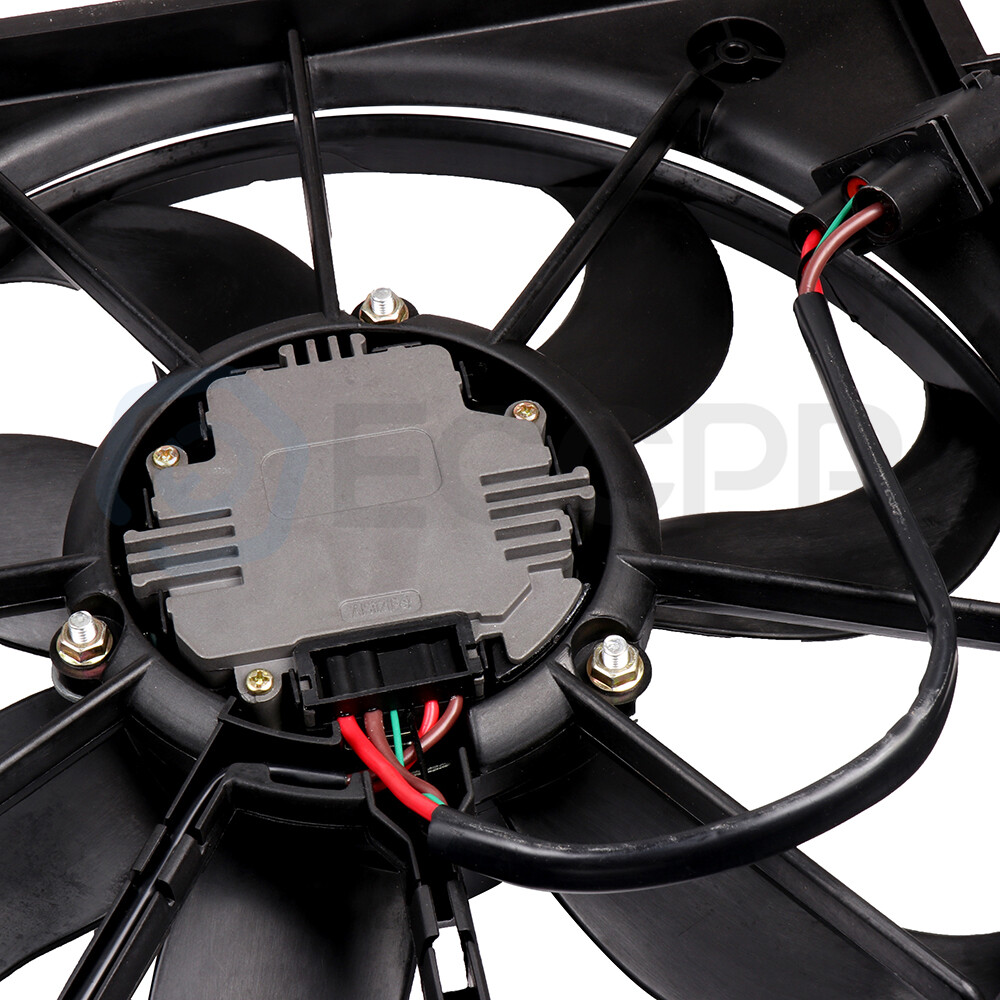 Radiator Condenser Cooling Fan Assembly For 2009 2010-2013 Volkswagen Jetta