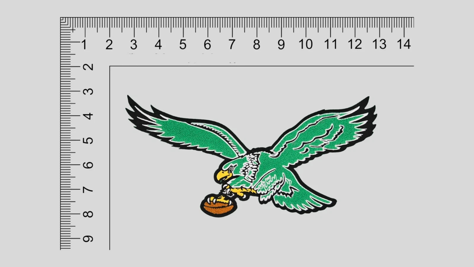 Philadelphia Eagles Chenille Patch 4 pcs Lot 80's & 90's Iron-On / Sew-On