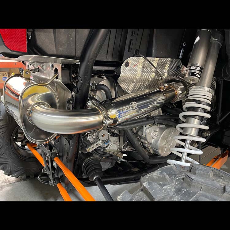 2016-2021 RZR XP Turbo Slip-On Exhaust by Treal Performance (Single Tip)