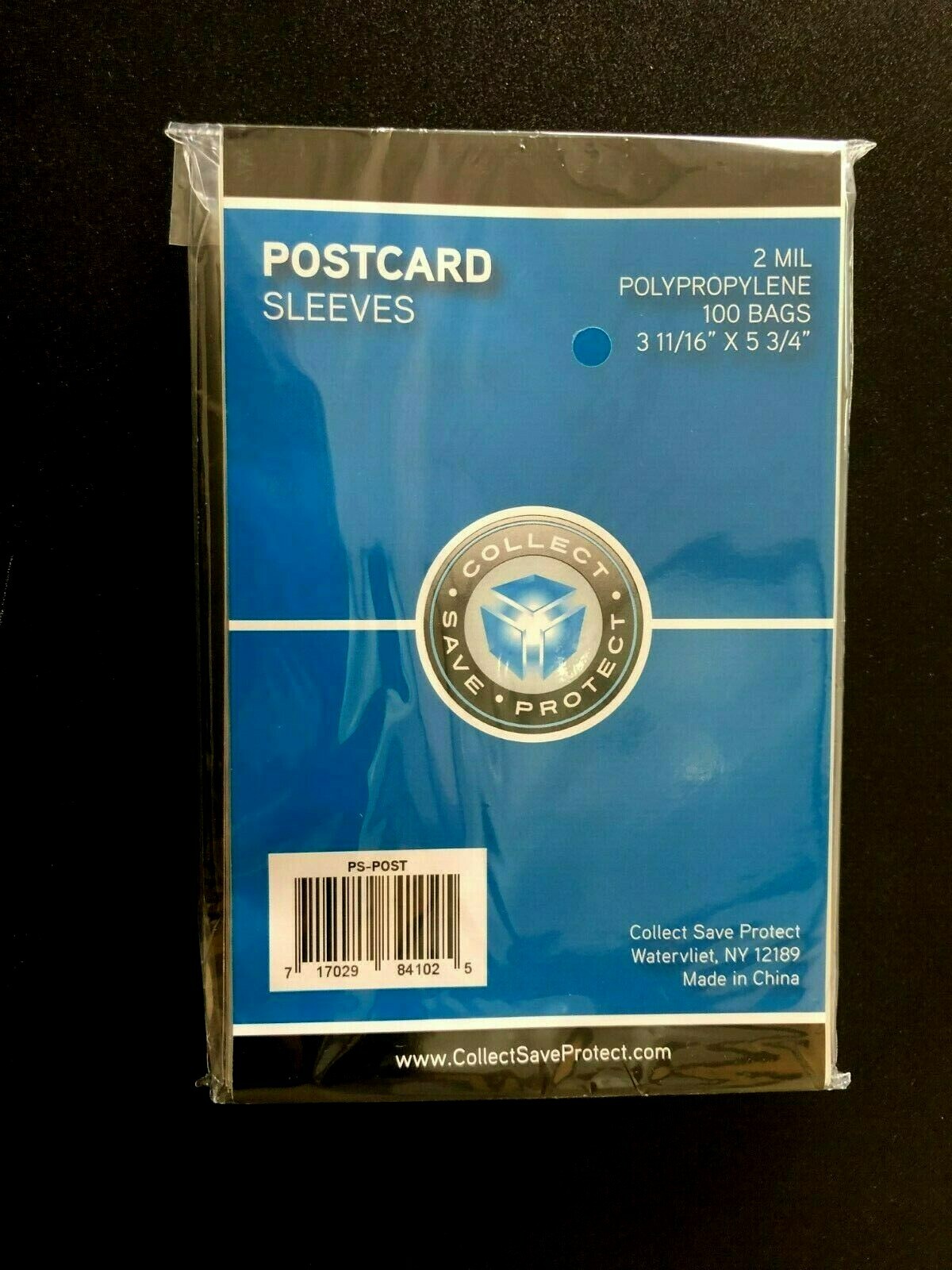 100 CSP Soft Polypropylene Postcard Sleeves - 3 11/16 X 5 3/4 holders