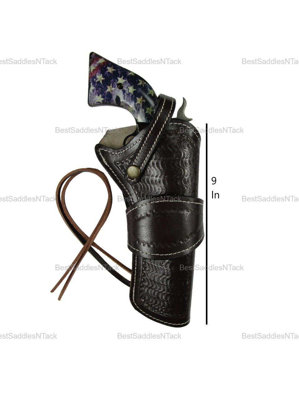 LEATHER HOLSTER FOR HERITAGE ROUGH RIDER SINGLE ACTION REVOLVER OWB CARRY