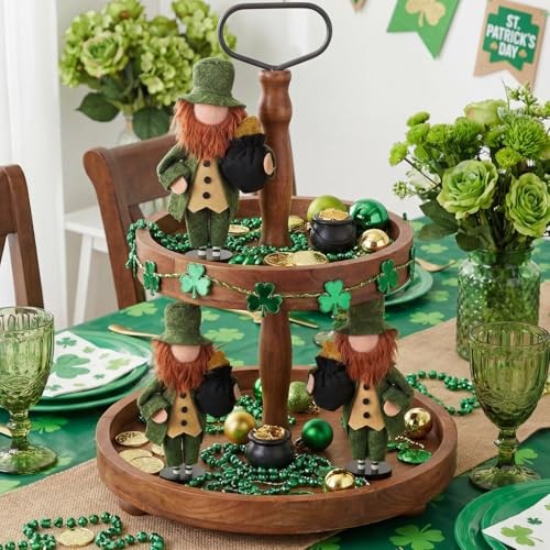 3 Pcs St. Patrick's Day Leprechaun Table Decoration Irish Leprechaun for Table