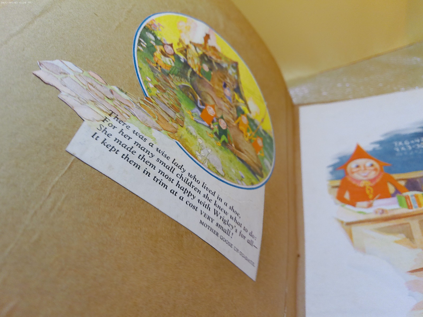 Mother Goose up to date Wrigleys gum ads 1920s era scrapbook filled with ads