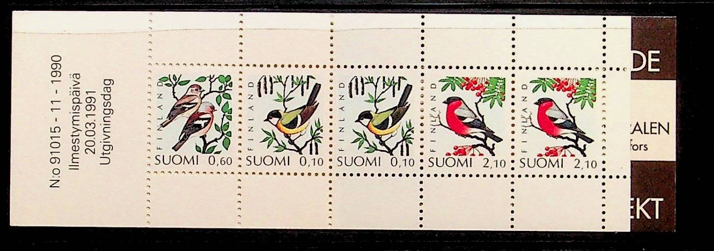 FINLAND Sc 857a NH BOOKLET OF 1991 - BIRDS - (FMJ25)