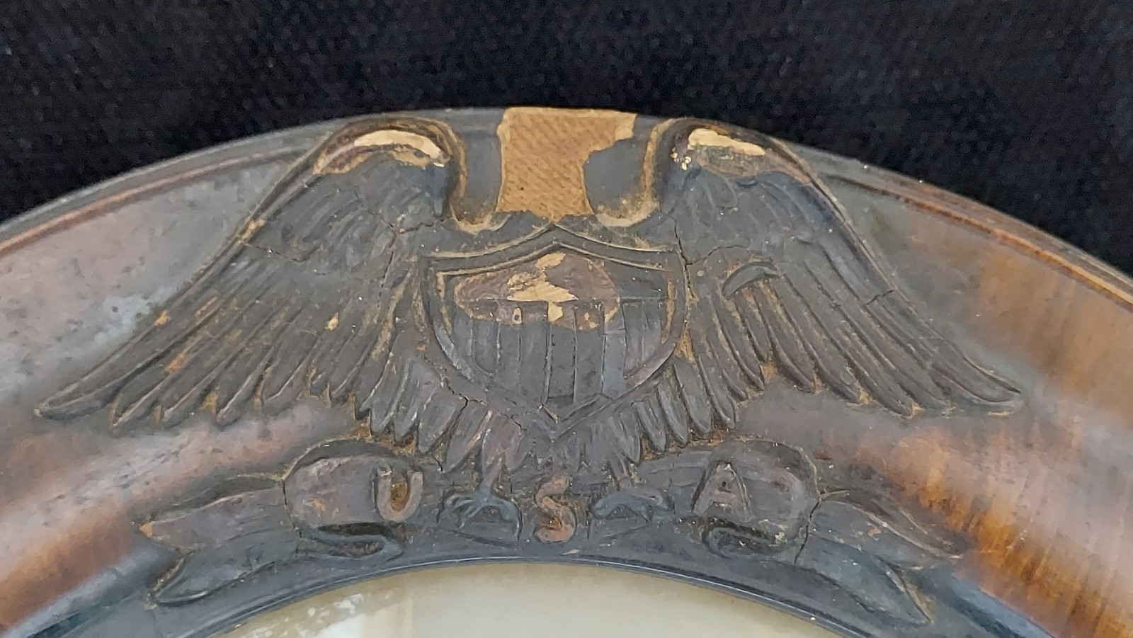 WWI Named Soldier Photo Dog Tags Convex Glass Military Frame