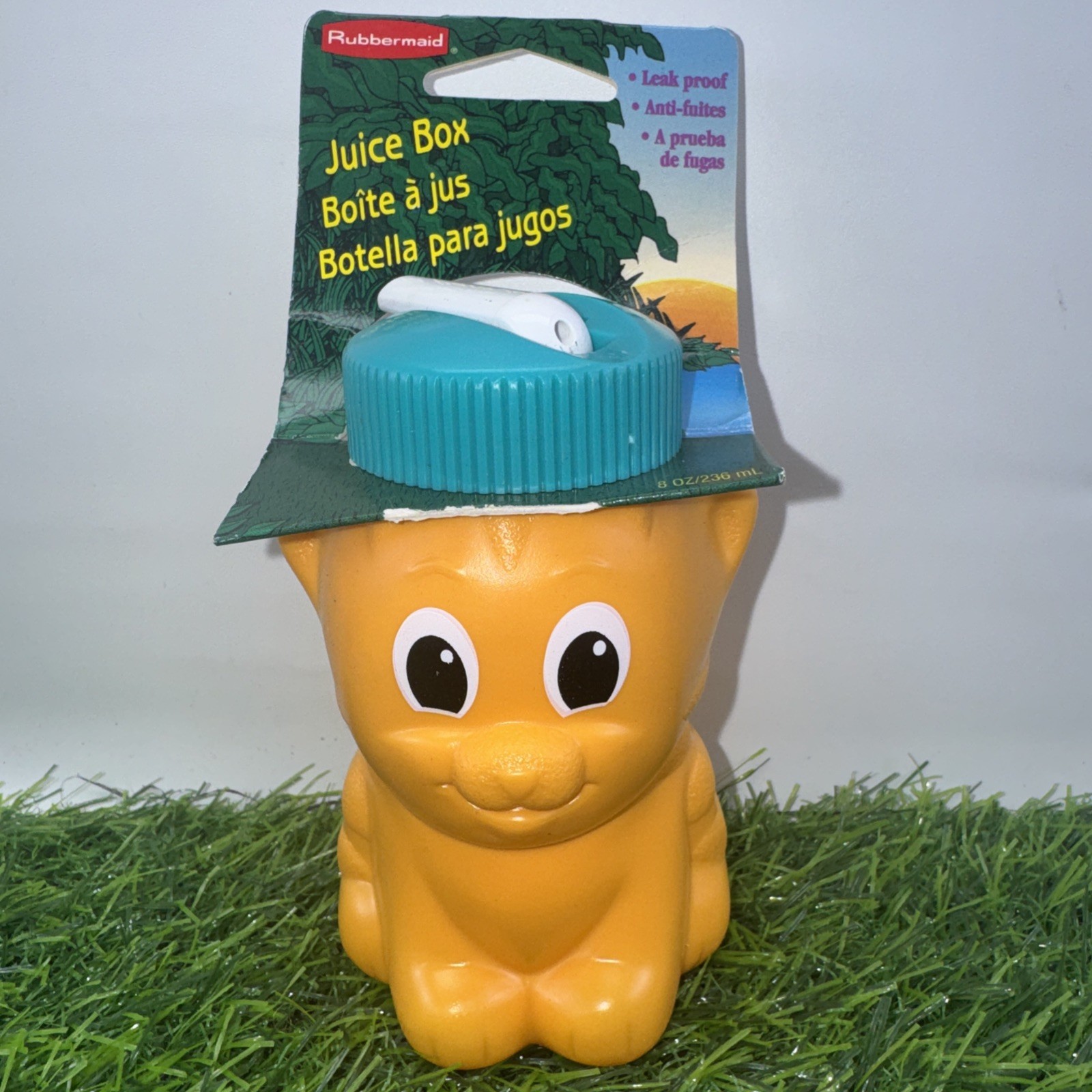 Vintage 1995 Rubbermaid Trainer Sippy Cup Tiger 8oz NEW Made in USA NOS 1883