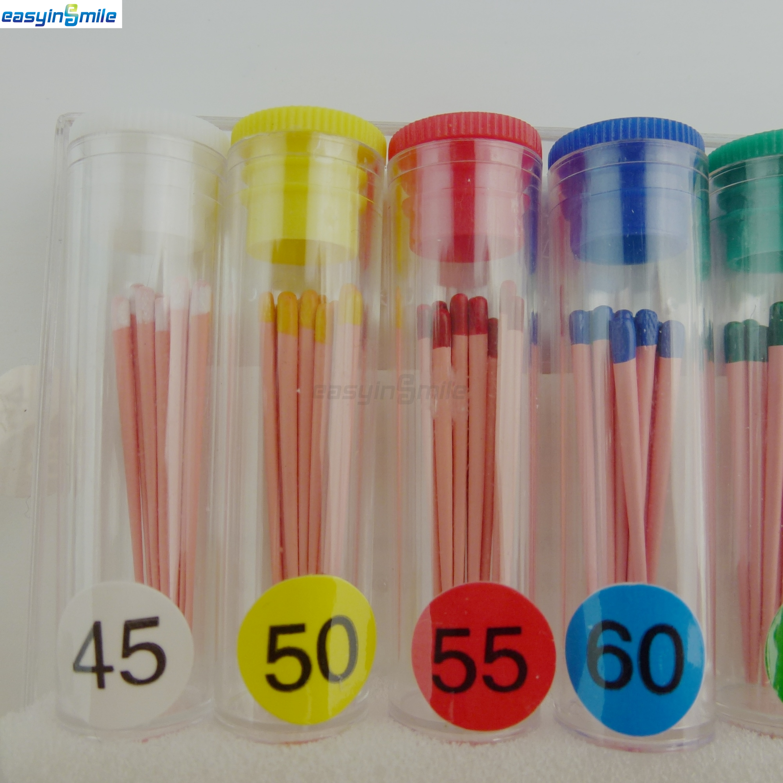 60/120pcs Dental Gutta Percha Points Full Taper 0.02/0.04/0.06 Size 15-40 45-80