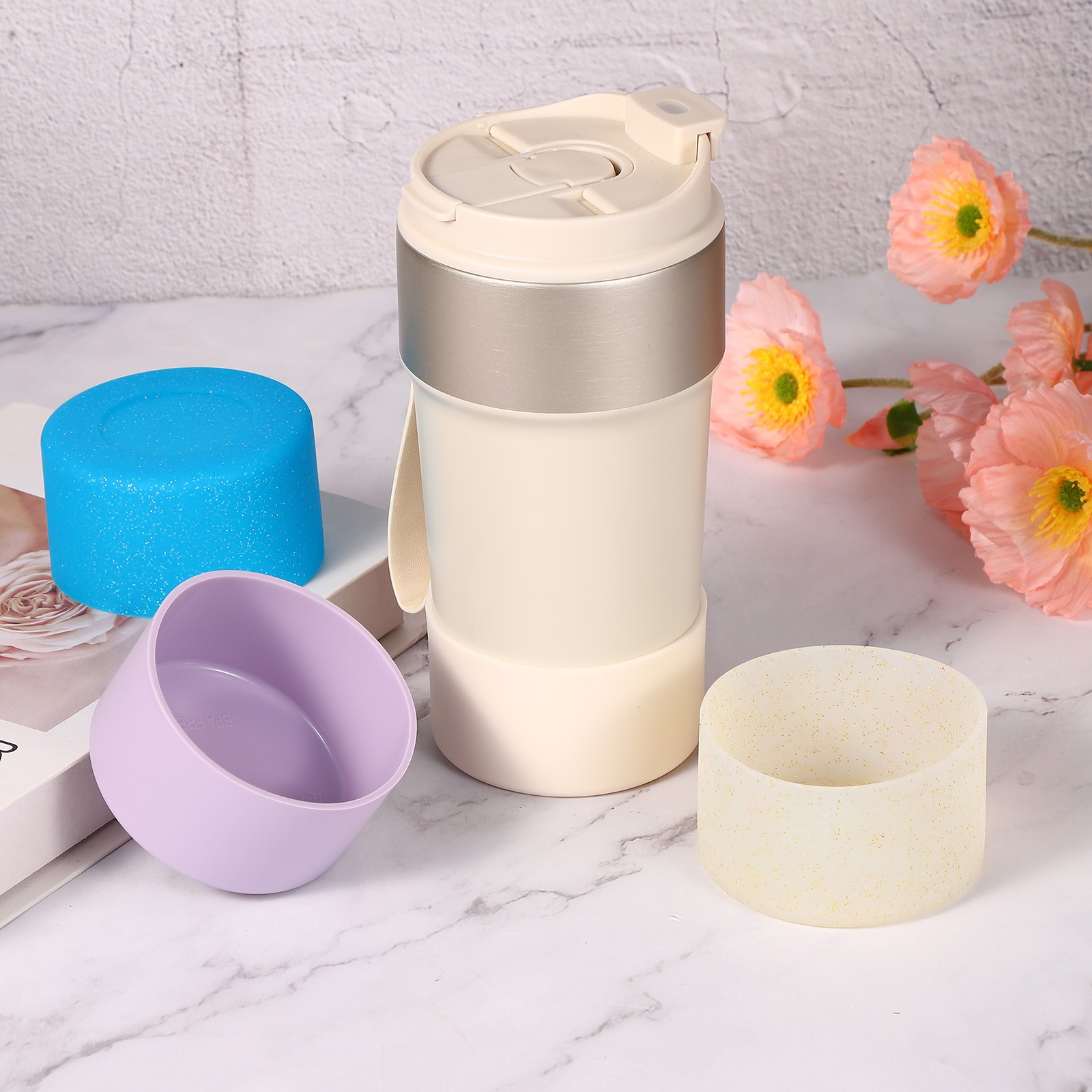 Silicone Boot Bottom Sleeve Protector Brown