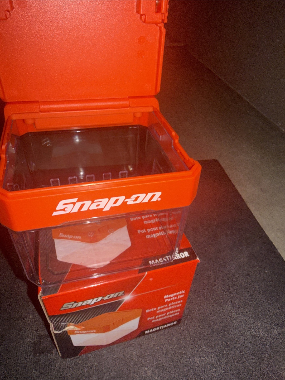 For Snap On Tools MAGSTJARor Magnetic Parts Jar Orange