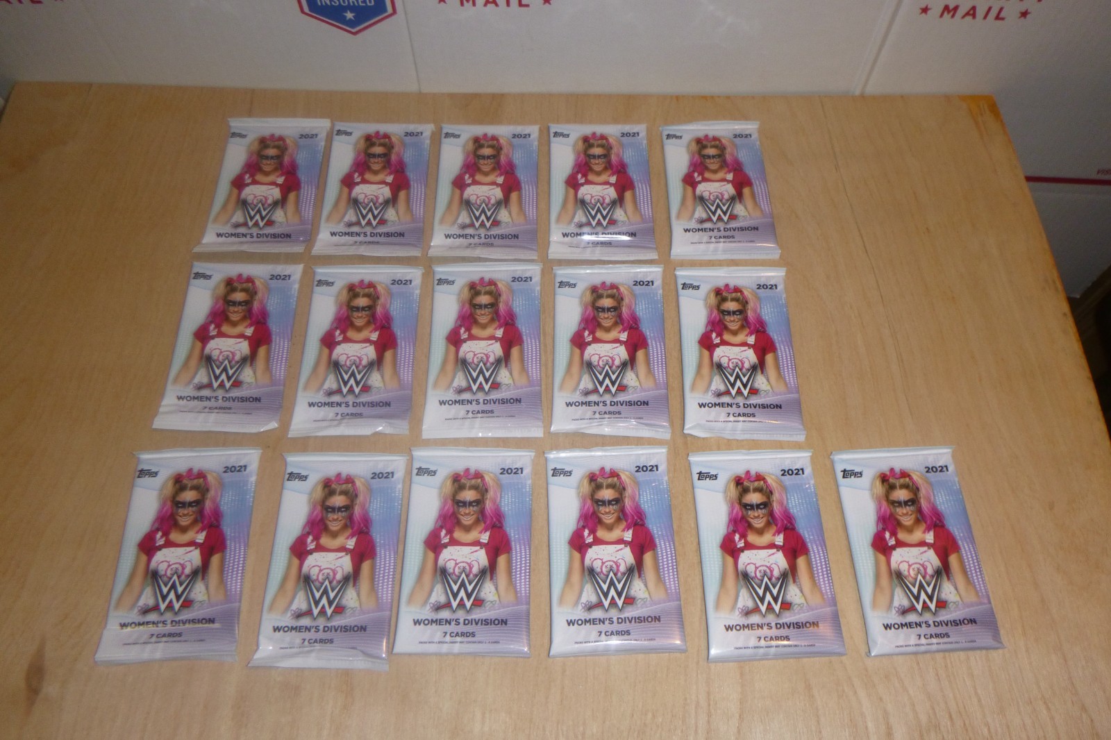 2021 Topps Women's Division Wrestling Lot of 16 Factory Sealed Packs